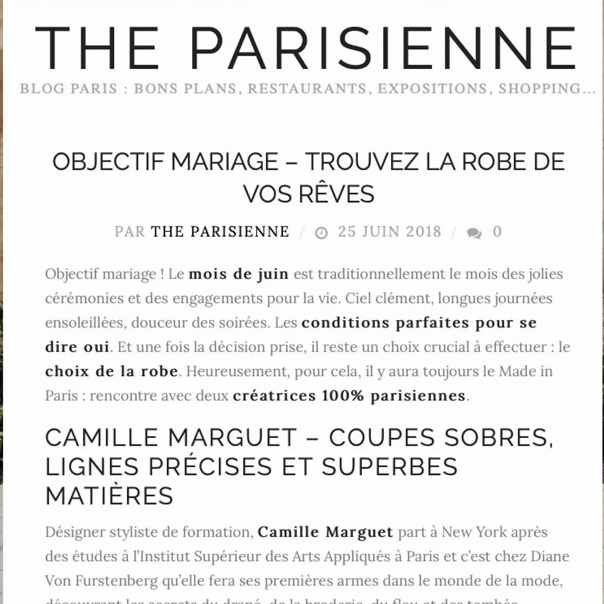 Couverture The parisienne
